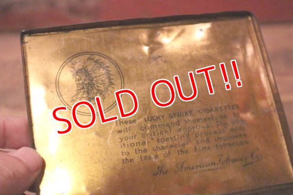 画像8: dp-241106-13 LUCKY STRIKE / 1940's Tin can