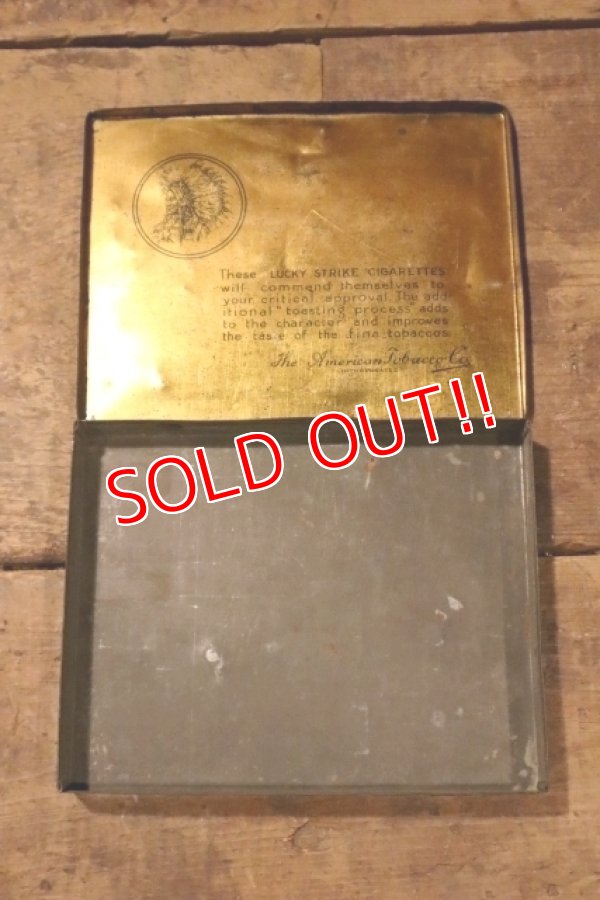 画像7: dp-241106-13 LUCKY STRIKE / 1940's Tin can