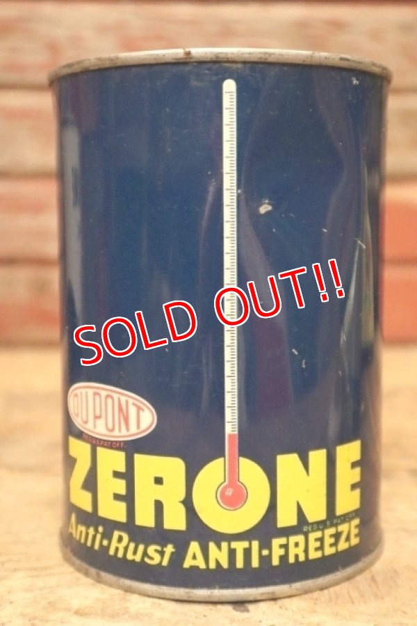 画像1: dp-240508-58 DU PONT / ZERONE anti-freeze ANTI-RUST One U.S. Quart Can