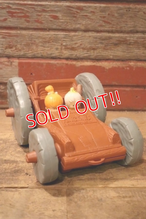画像3: ct-241008-66 The Flintstones / Child Guidance 1976 Flip Pull Car Toy