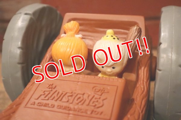 画像4: ct-241008-66 The Flintstones / Child Guidance 1976 Flip Pull Car Toy