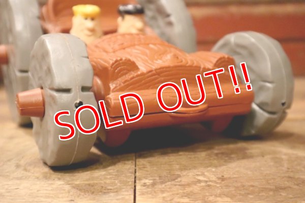 画像8: ct-241008-66 The Flintstones / Child Guidance 1976 Flip Pull Car Toy