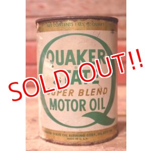 画像: dp-240207-18 QUAKER STATE / 1970's SUPER BLEND MOTOR OIL One U.S. Quart Can