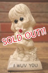 画像: ct-220901-15 WALLACE BERRIE & Co 1973 Message Doll "I WUB YOU"