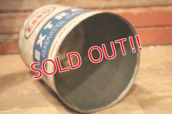 画像9: dp-241225-05 HUMBLE OIL & REFINING COMPANY / Esso EXTRA MOTOR OIL 1960's 4 U.S. Quarts Can