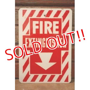画像: dp-241225-15 FIRE EXTINGUISHER / Metal Sign