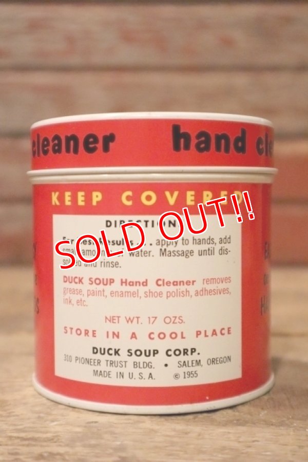 画像5: dp-241225-04  DUCK SOUP COAP. / 1950's hand cleaner Can