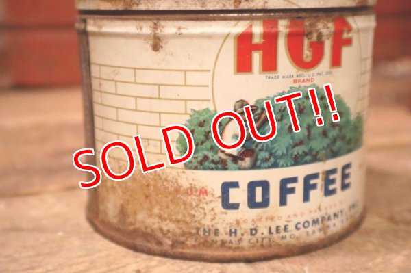 画像4: dp-241225-03 H. D. LEE COMPANY / HGF Brand Coffee 1940's Tin Can