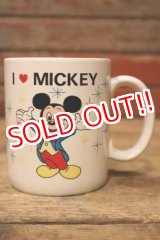 画像: ct-241225-19 I LOVE MICKEY / 1980's〜 Ceramic Mug