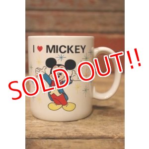 画像: ct-241225-19 I LOVE MICKEY / 1980's〜 Ceramic Mug