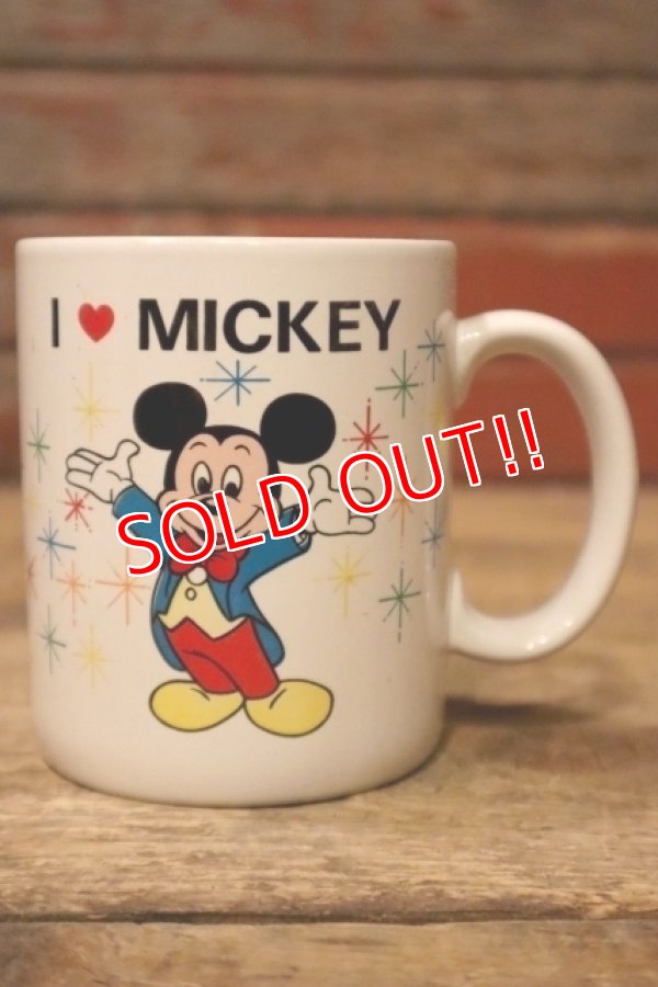 画像1: ct-241225-19 I LOVE MICKEY / 1980's〜 Ceramic Mug