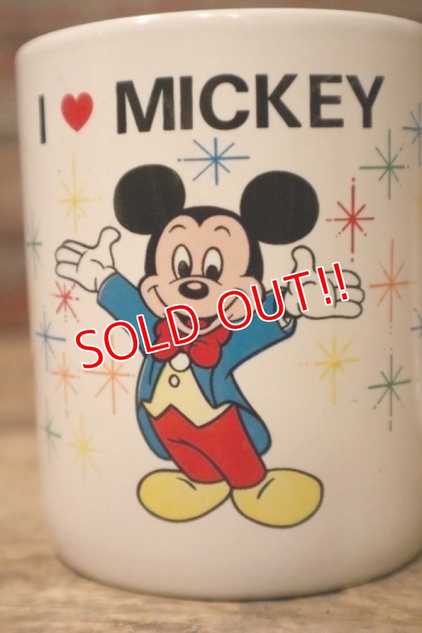 画像2: ct-241225-19 I LOVE MICKEY / 1980's〜 Ceramic Mug