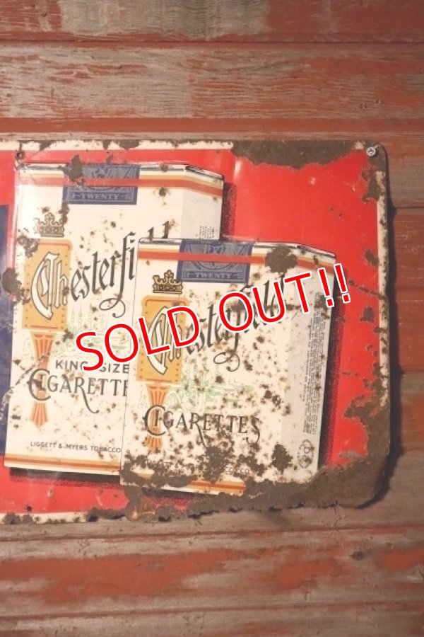 画像2: dp-241225-11 CHESTERFIELD / 1950's Advertising Metal Sign