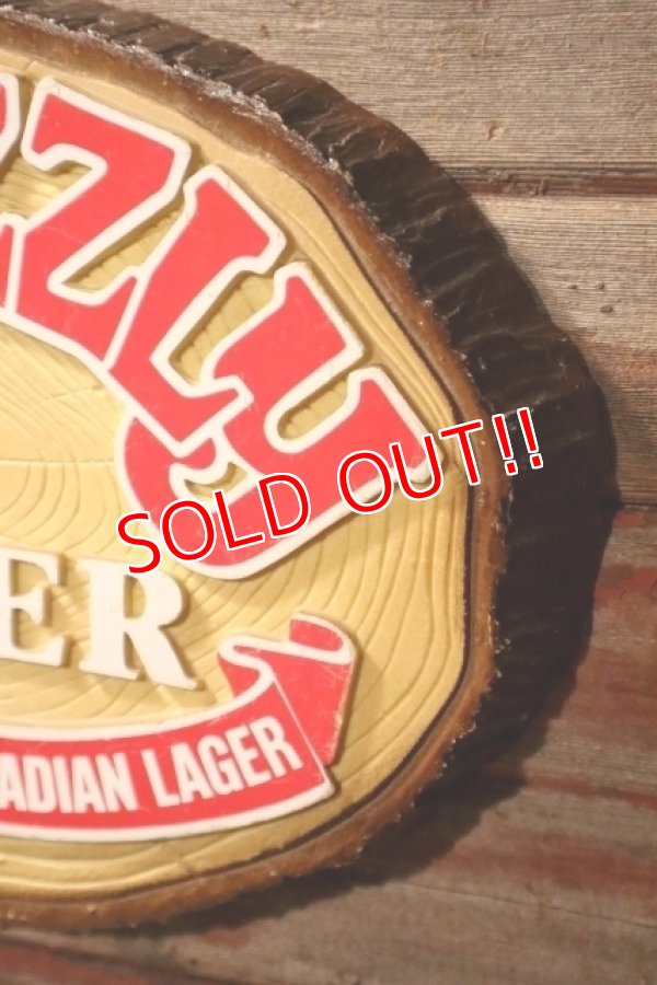 画像4: dp-241225-21 GRIZZLY BEER / 1980's〜3-D Plastic Sign