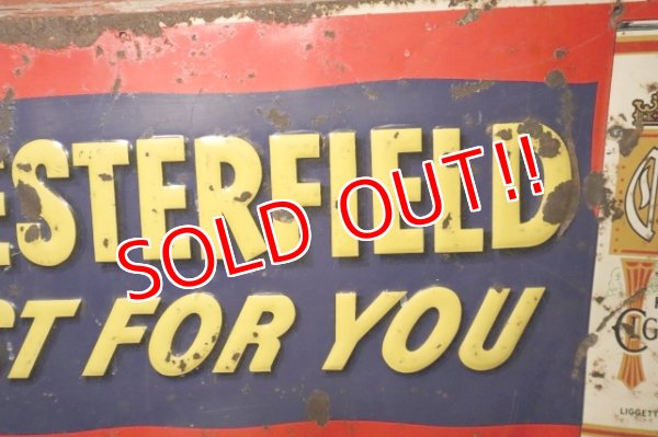画像4: dp-241225-11 CHESTERFIELD / 1950's Advertising Metal Sign