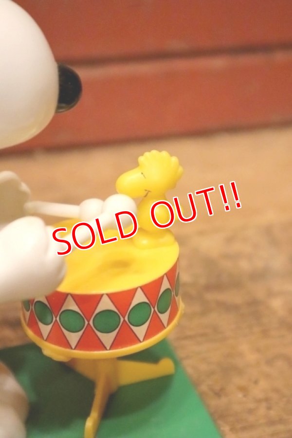 画像5: ct-240605-26 Snoopy / AVIVA 1970's Wind-Up Action Toy "Drummer" ※帽子パーツ違い