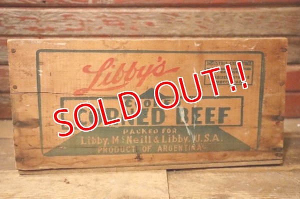 画像5: dp-241106-02 Libby McNeill & Libby Corned Beef 1950's Wood Box