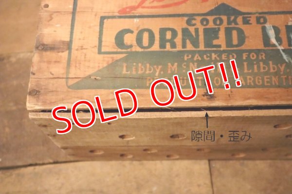 画像14: dp-241106-02 Libby McNeill & Libby Corned Beef 1950's Wood Box