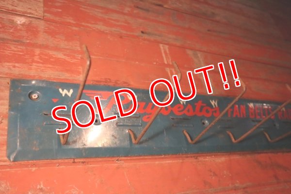 画像8: dp-241225-10 Raybestos 1950's FAN-BELTS RADIATOR HOSE Metal Hook Rack