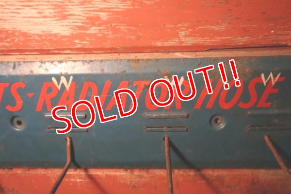 画像4: dp-241225-10 Raybestos 1950's FAN-BELTS RADIATOR HOSE Metal Hook Rack