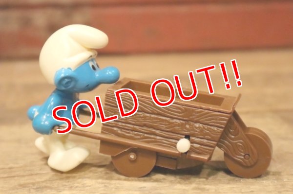 画像3: ct-110208-04 Smurf / gloob 1980's Wind-Up Toy "WORK PALS"