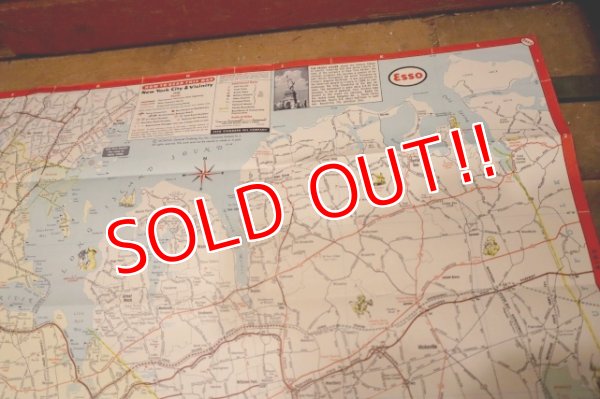 画像10: dp-240605-06 Esso / 1958 Road Map "New York City and vicinity Long Island"