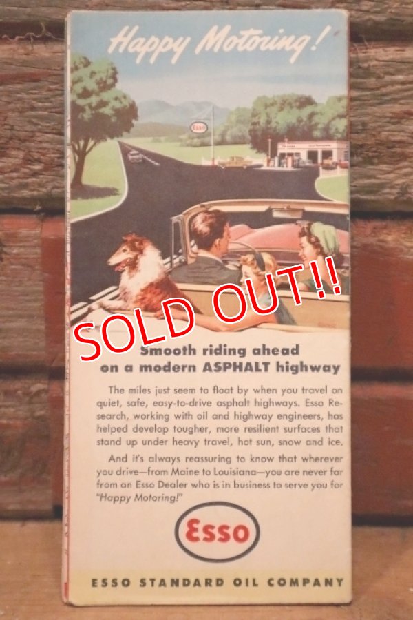 画像3: dp-240605-06 Esso / 1958 Road Map "New York City and vicinity Long Island"