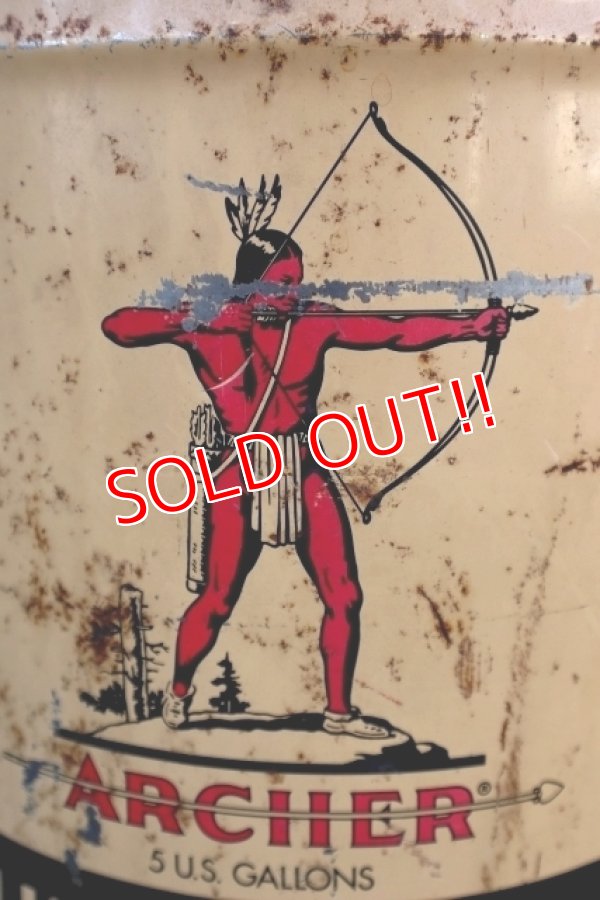 画像4: dp-241230-09 ARCHER PETROLEUM CORP / 1940's-1950's LUBRICANTS 5 U.S. GALLONS CAN