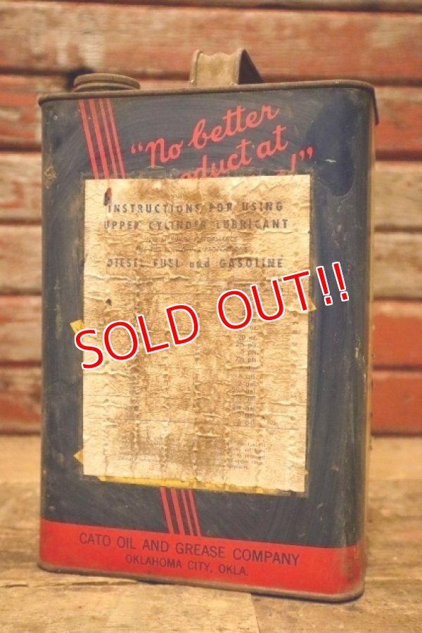 画像4: dp-240508-38 CATO OIL AND GREASE COMPANY / WANDA TOP LUBE 1940's-1950's ONE U.S. GALLON CAN