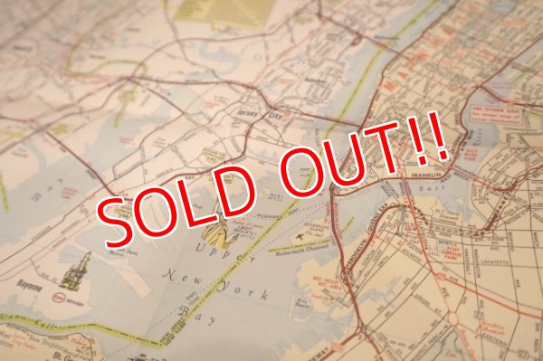 画像12: dp-240605-06 Esso / 1958 Road Map "New York City and vicinity Long Island"