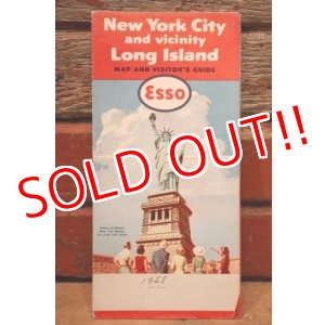 画像: dp-240605-06 Esso / 1958 Road Map "New York City and vicinity Long Island"