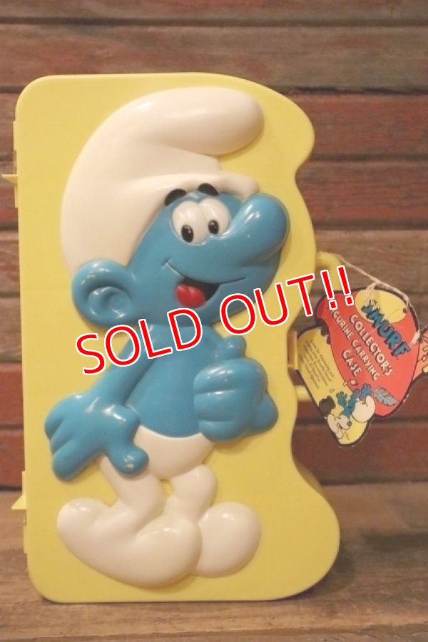 画像1: ct-241008-67 Smurf / 1983 Collector's Figurine Carrying Case