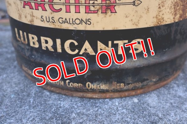 画像6: dp-241230-09 ARCHER PETROLEUM CORP / 1940's-1950's LUBRICANTS 5 U.S. GALLONS CAN