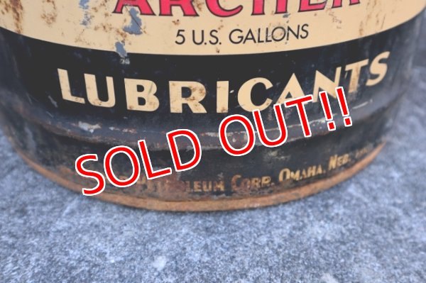 画像5: dp-241230-09 ARCHER PETROLEUM CORP / 1940's-1950's LUBRICANTS 5 U.S. GALLONS CAN