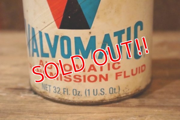 画像2: dp-190401-09 VALVOMATIC / 1960's Automatic Transmission Fluid One U.S. Quart Can