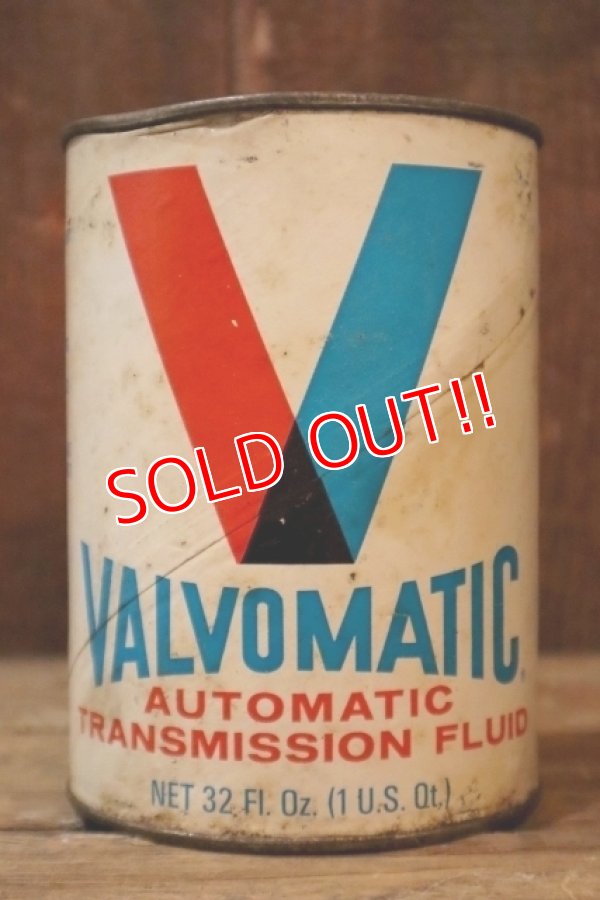 画像1: dp-190401-09 VALVOMATIC / 1960's Automatic Transmission Fluid One U.S. Quart Can