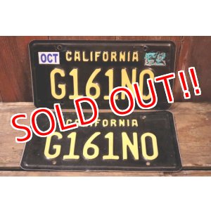 画像: dp-241106-33 License Plate 2020's CALIFORNIA 1960's LEGACY "G161NO" Set