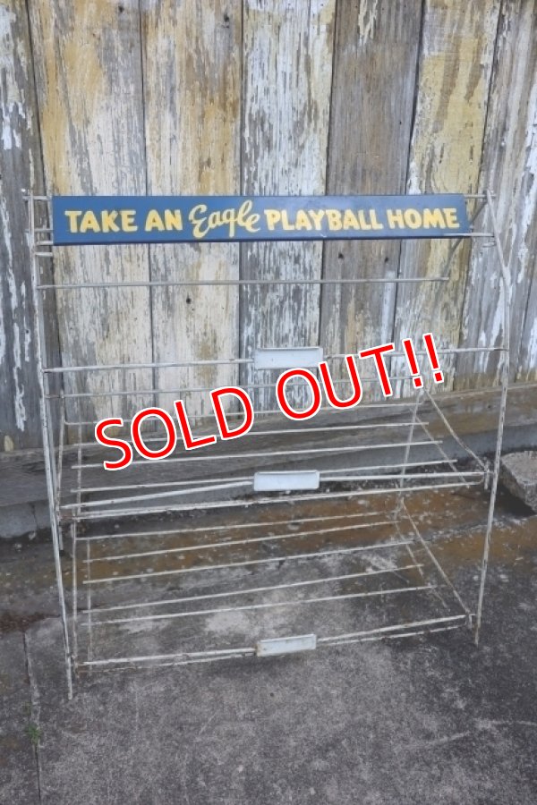画像1: dp-240911-70 Unknown "TAKE AN Eagle PLAYBALL HOME" Wire Rack
