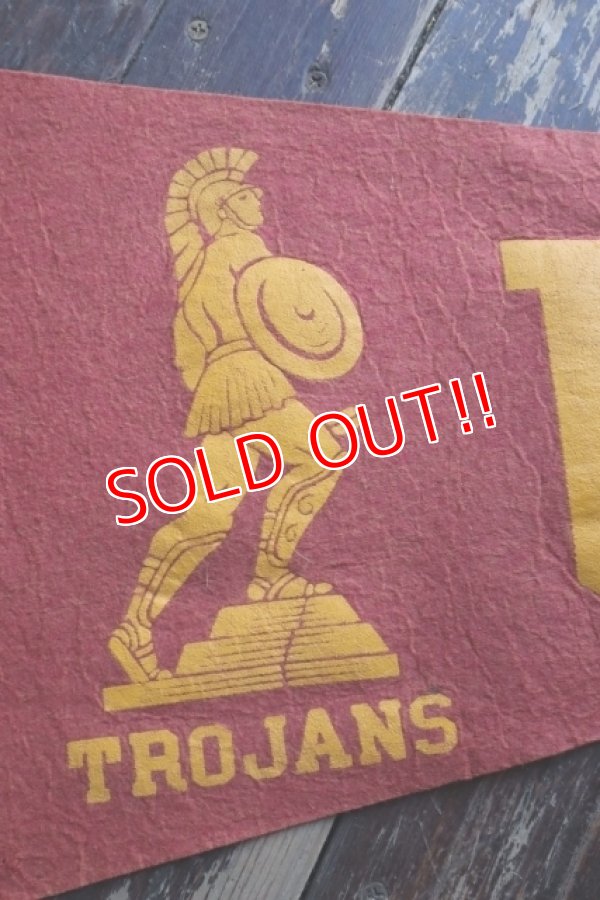 画像2: dp-241106-25 U.S.C.(University of Southern California) TROJANS Vintage Pennant