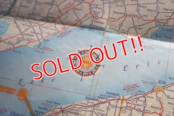 画像5: dp-240605-06 SHELL / 1950's Road Map "NORTH ATLANTIC STATES"