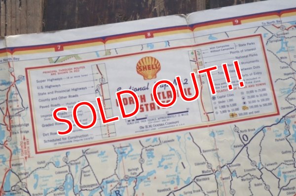 画像4: dp-240605-06 SHELL / 1950's Road Map "NORTH ATLANTIC STATES"