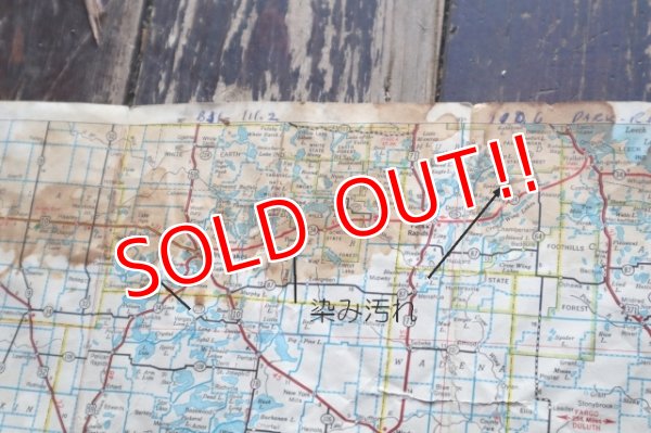 画像5: dp-220301-21 TEXACO / 1960's Road Map "MINNESOTA"