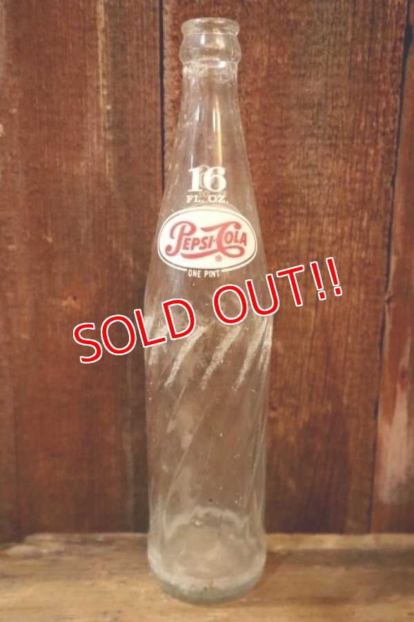 画像1: dk-079 PEPSI COLA / 1960's-1970's 16 FL. OZ. Bottle