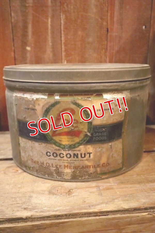 画像1: dp-250205-77 THE H.D. LEE MERCANTILE CO. COCONUT CAN