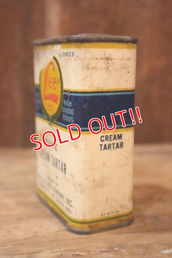 画像4: dp-250205-77 THE H.D. LEE COMPANY PURE CREAM TARTAR CAN