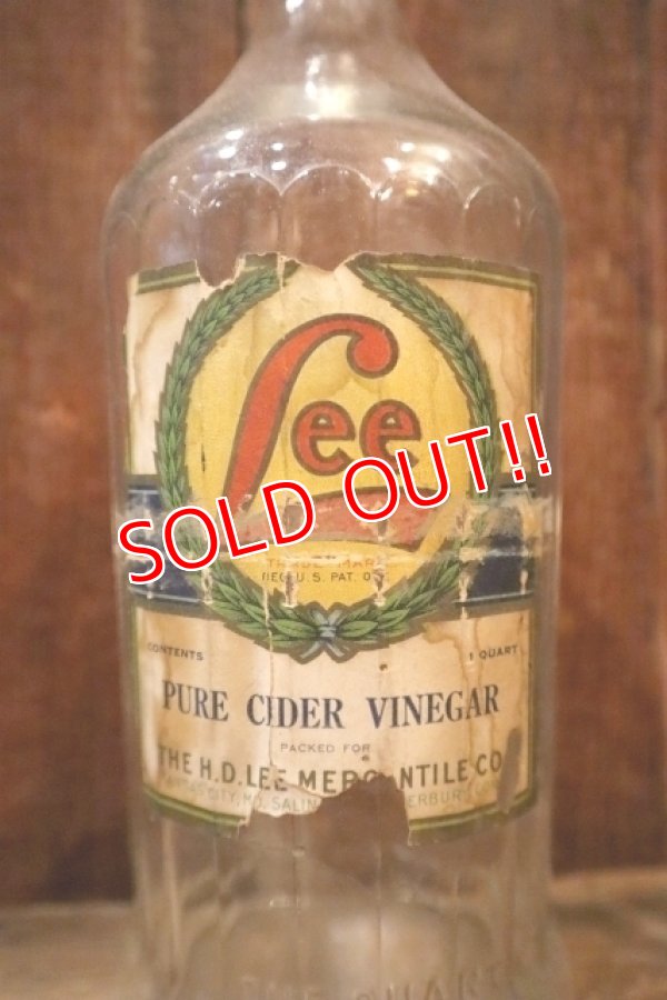 画像2: dp-250205-77 THE H.D. LEE MERCANTILE CO. PURE CIDER VINEGAR BOTTLE