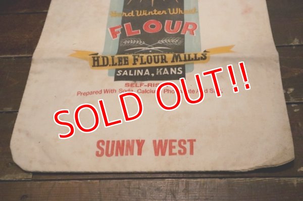 画像7: dp-250205-77 THE H.D. LEE FLOUR MILLS "SUNNY WEST" FLOUR SACK