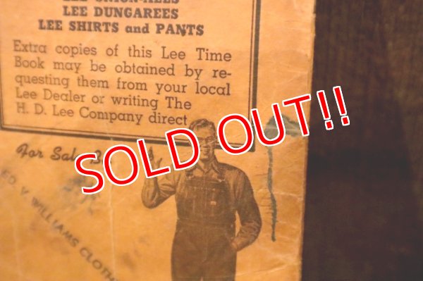 画像13: dp-250205-77 1950's Lee OVERALL TIME BOOK