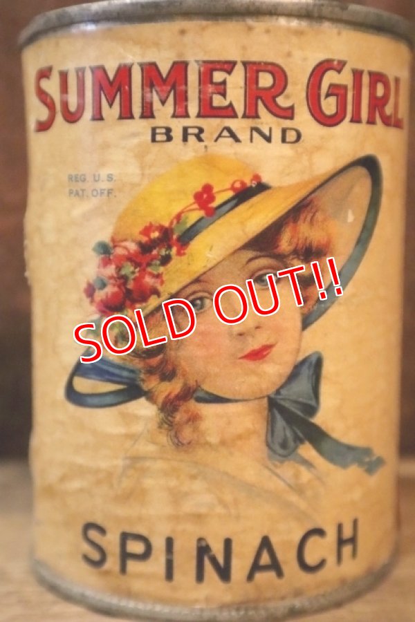 画像2: dp-250205-77 THE H.D. LEE COMPANY SUMMER GIRL BRAND SPINACH CAN
