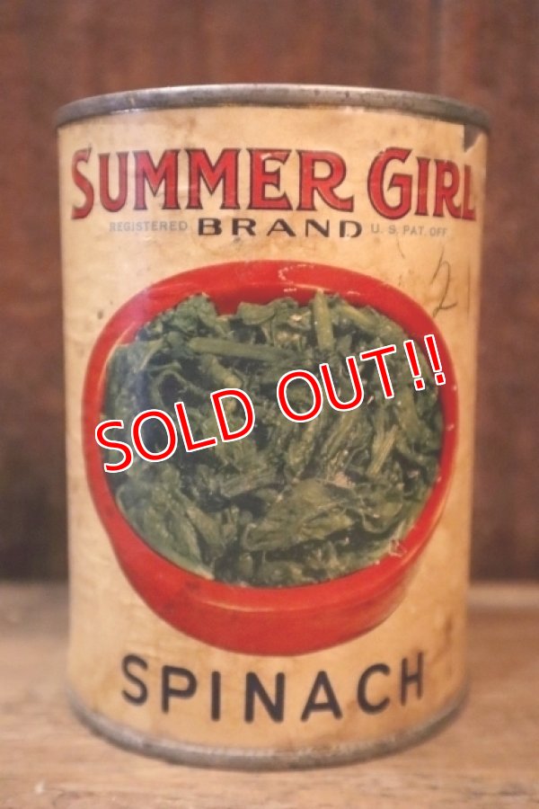 画像3: dp-250205-77 THE H.D. LEE COMPANY SUMMER GIRL BRAND SPINACH CAN